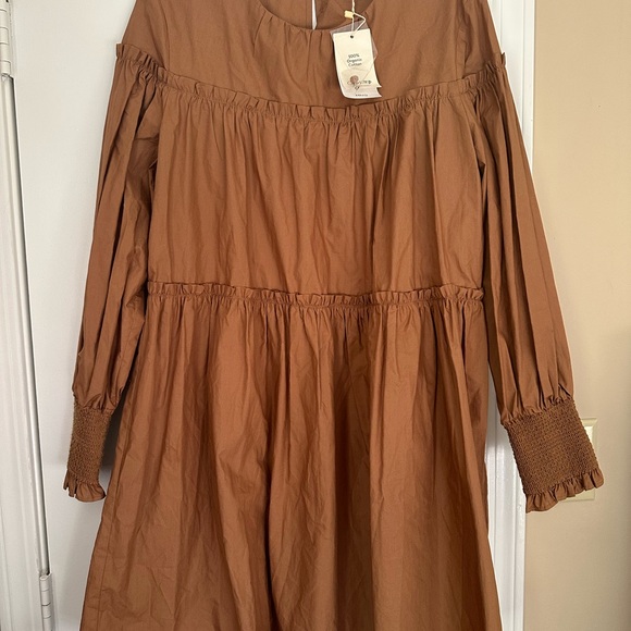 MNG Fall Dress Organic Cotton NWT - Picture 1 of 3